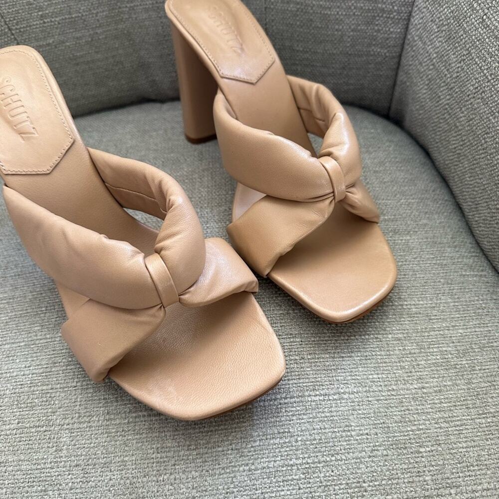 Schutz Fairy Square Toe Wrapped Heel NEW - Picture 2 of 7